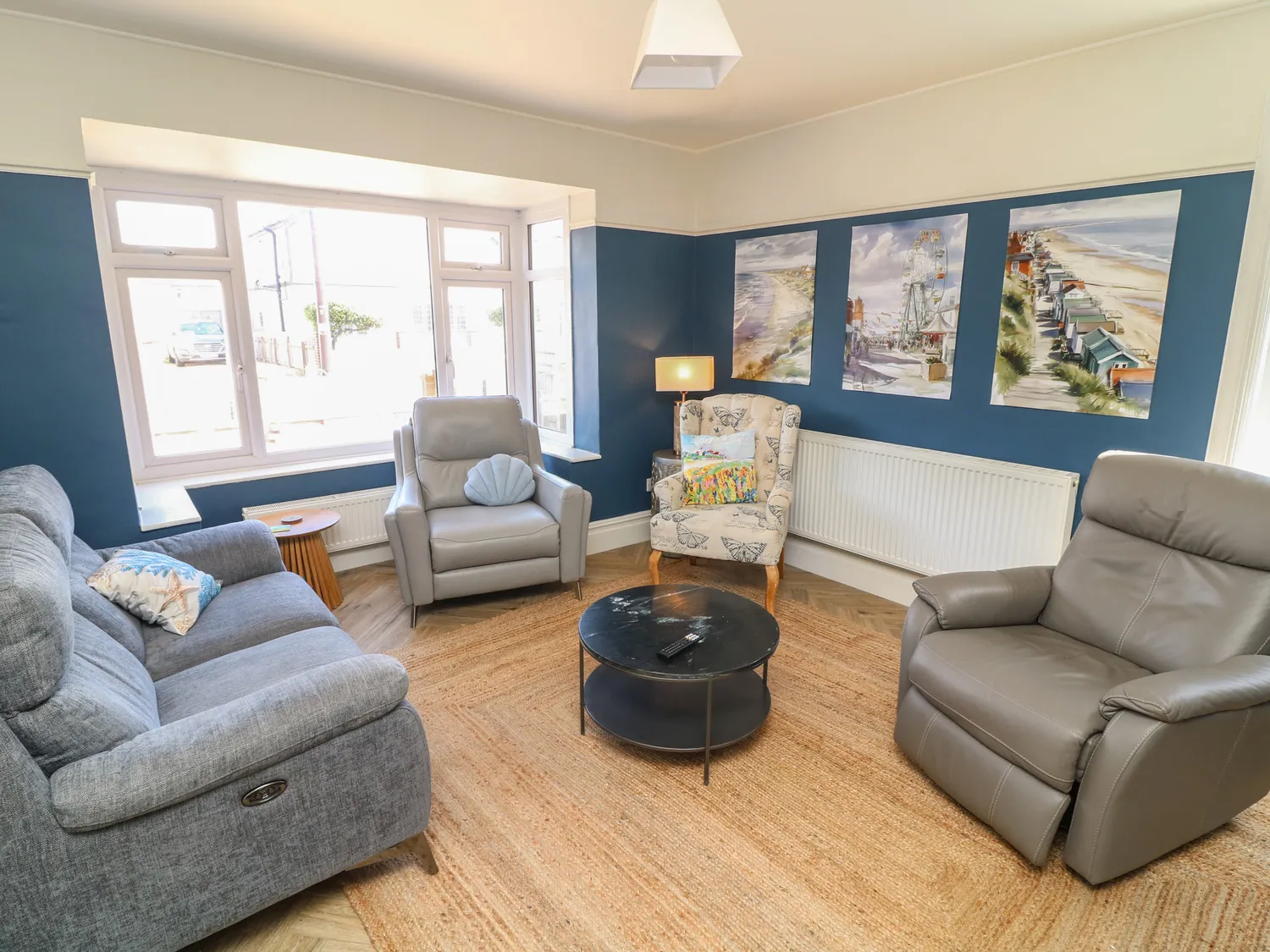 Bright coastal sitting room at 54 George Street